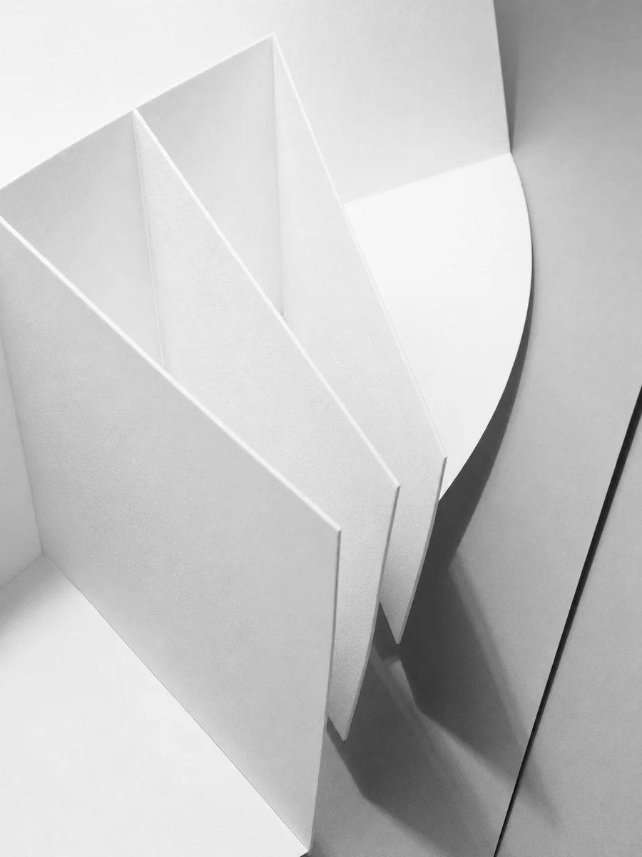 A study of folded paper, light and perspective